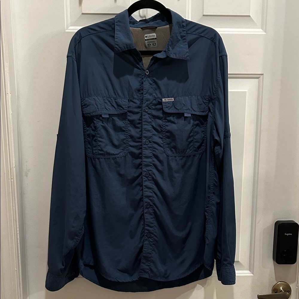 Columbia Men's Navy Lightweight Shirt Jacket